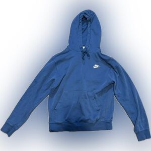 Nike Men's Royal Blue Pullover Hoodie Sweatshirt